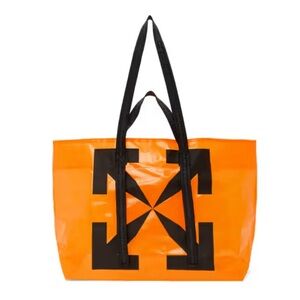 Off White Orange Tote Bag